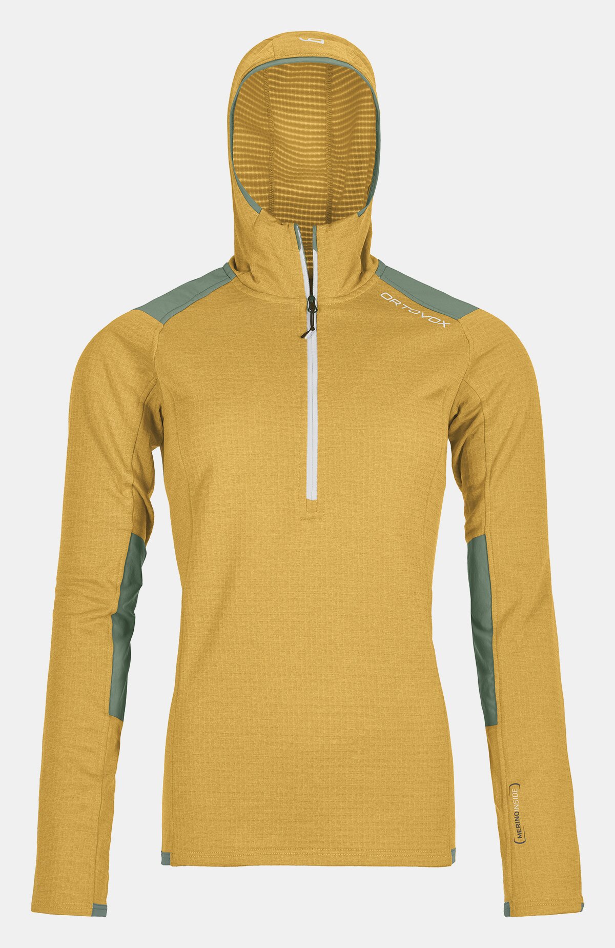 ORTOVOX FLEECE LIGHT GRID ZIP NECK HOODY W Hoodies